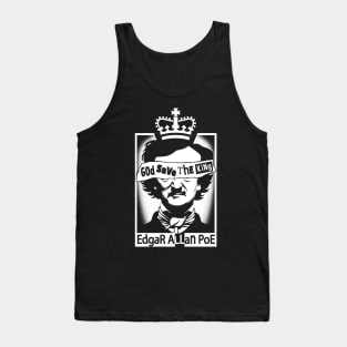 Edgar Allan Poe God Save The King Tank Top